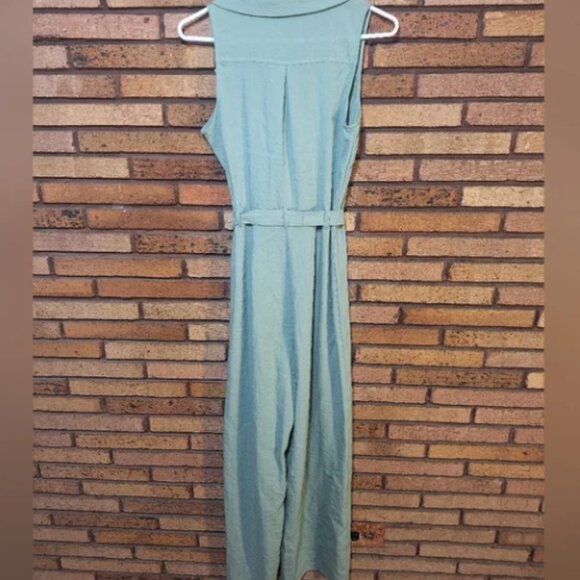 Mi ami Small Light Green Sleeveless Waist Tie Jumper - Picture 6 of 6